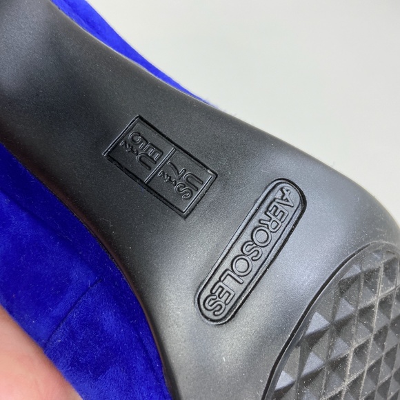 Aerosoles | Genuine Suede Blue Pumps - Picture 6 of 6